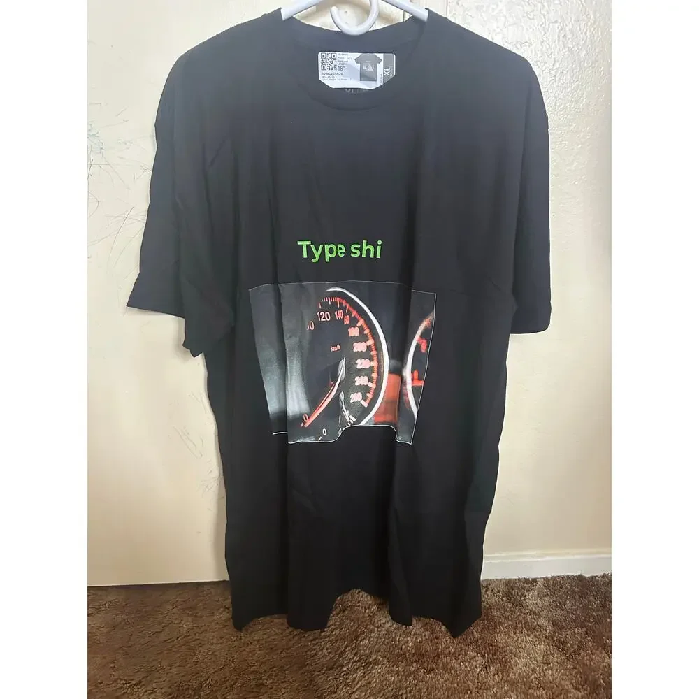 Type Shi Graphic T Shirt Men’s XL Black Speedometer Car Meme Cotton Tee